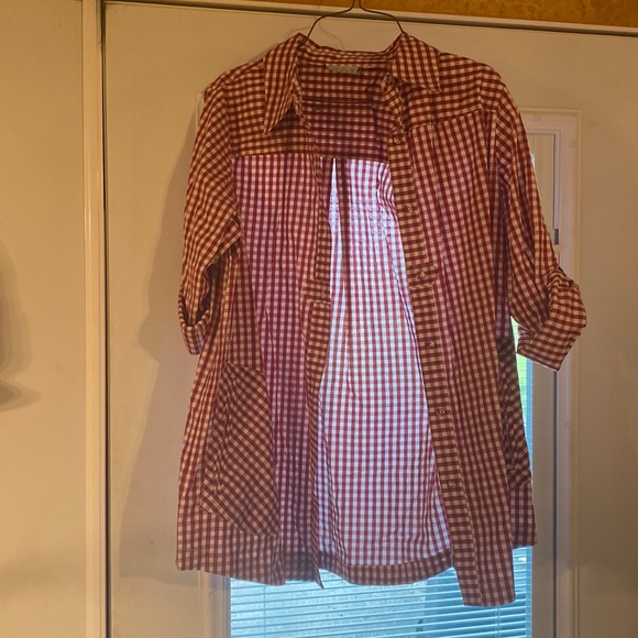 Joan rivers red and white smock - Picture 1 of 3